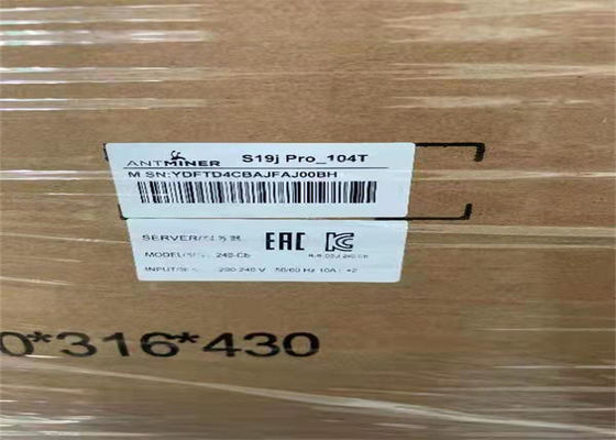 Os ethernet Asic Bitmain Antmineiro S19 pro 3250W BTC usaram a máquina de mineiroação