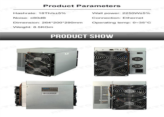 Mineiro novo 18T 2250W de Goldshell KD5 do mineiro do metal KDA