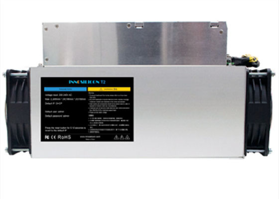 T2 17.2TH/S de Innosilicon da mão de máquina segundo do mineiro de 1570W Bitcoin