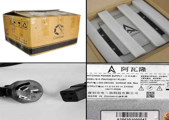 Hardware cripto usado da mineiroação de Avalon 1166 75TH/S 3196W Asic da máquina de mineiroação de BTC