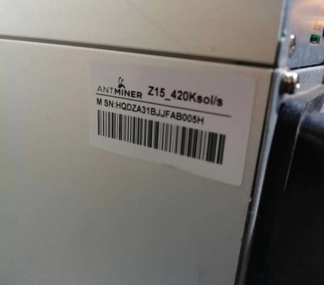 Mineiro Machine Used 420Ksol/S 1510W de Bitmain Antminer Z15 ZEC