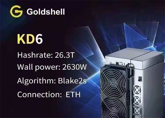 servidor do mineiro 26.3TH/S Goldshell KD6 de 2630W Asic KDA